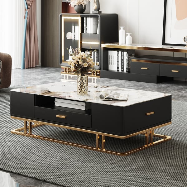 Designer Rectangular Centre Table With Drawers