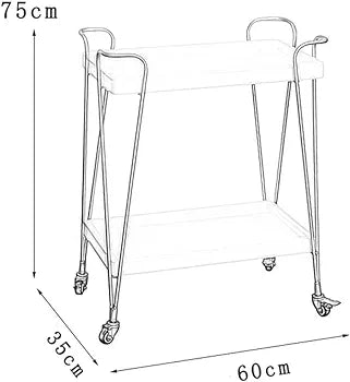 Serving Trolly in Tray Pattern