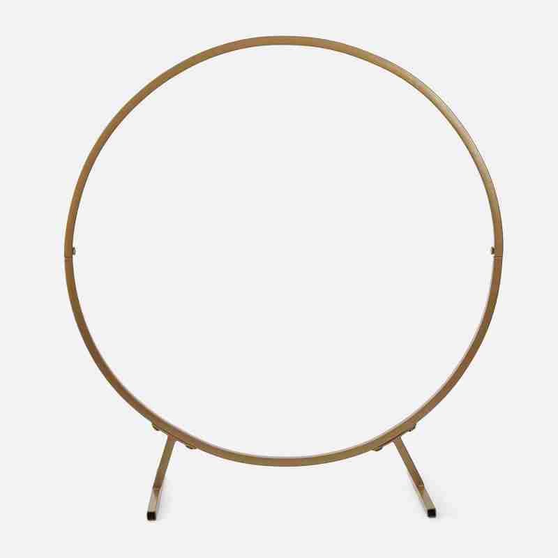 Circular Backdrop Stand For Navratri Mandap Decoration