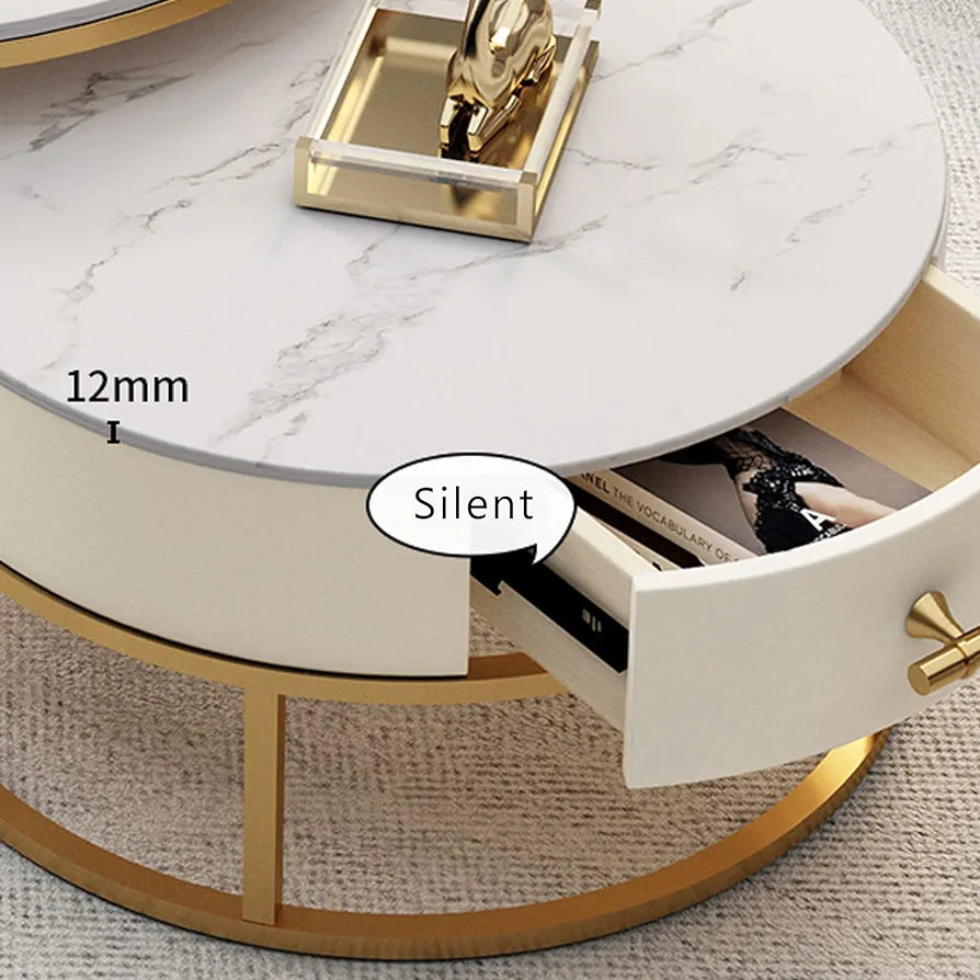 Modern Stainless Steel Nesting centre Table