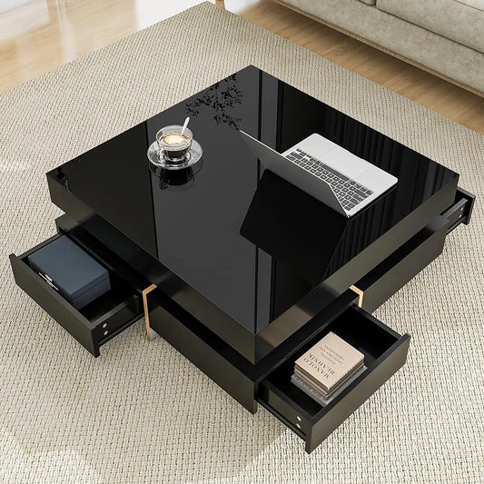 Elegant Modern 4 Drawer Centre Table For Living Room