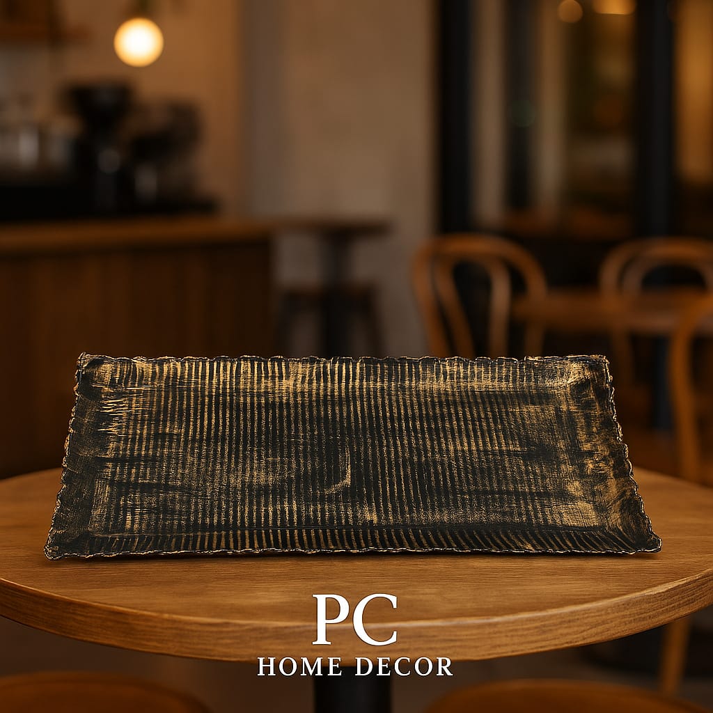 Rectangular Antique Finishing Tray , (Set of 20)