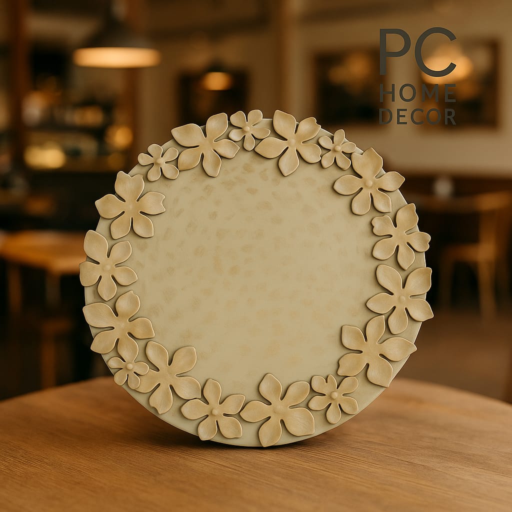 Floral Round Tray (set of 20)