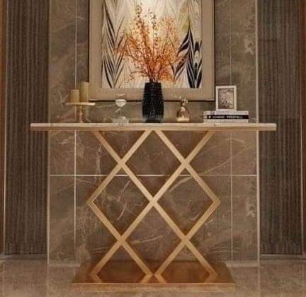 Geometric Console Table
