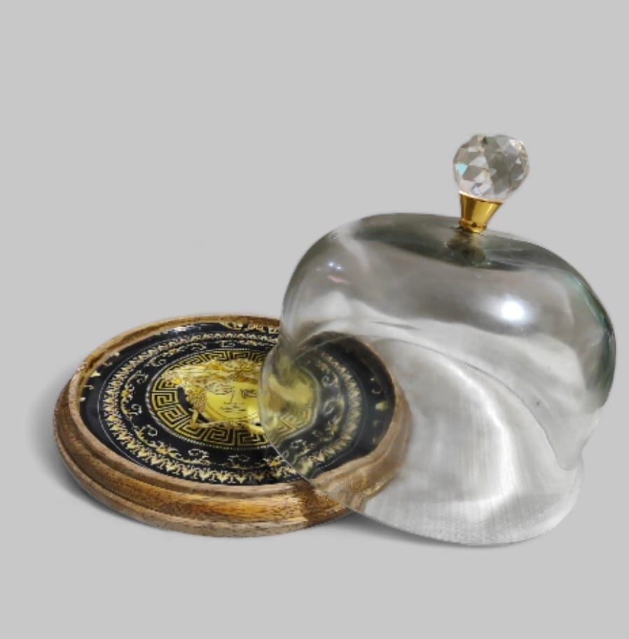 Cupcake Platter With Glass Dome