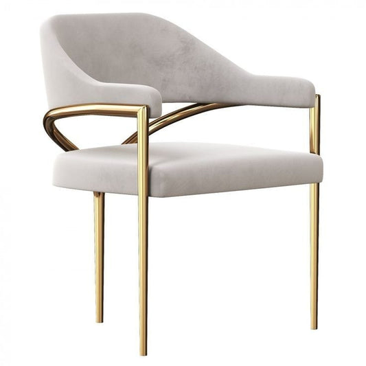 Modern Stainless Steel Gold Finishing Chair