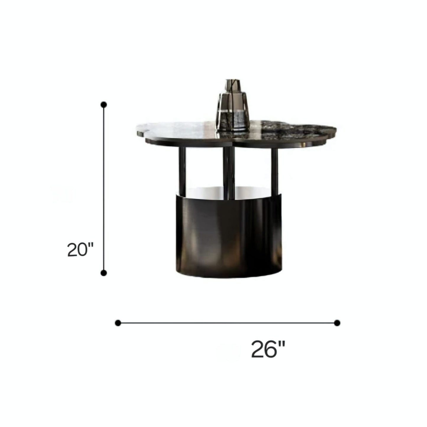 Stainless Steel Centre Table In Flower Design