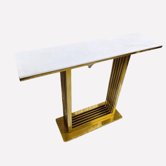 PC Home Decor | Stainless Steel Console Table, Gold