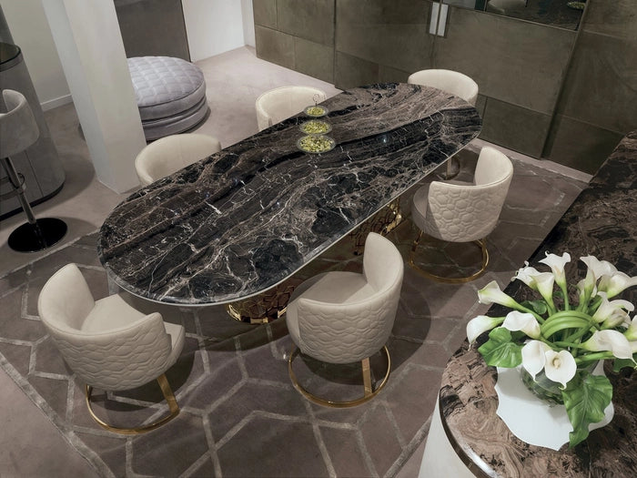 Seater Dinning Table Oval Shape – PC HOME DECOR - Main Image