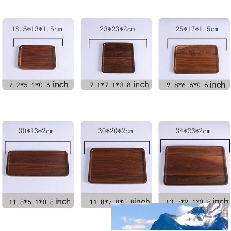 Wooden Serving Set for Rustic Elegance in Dining