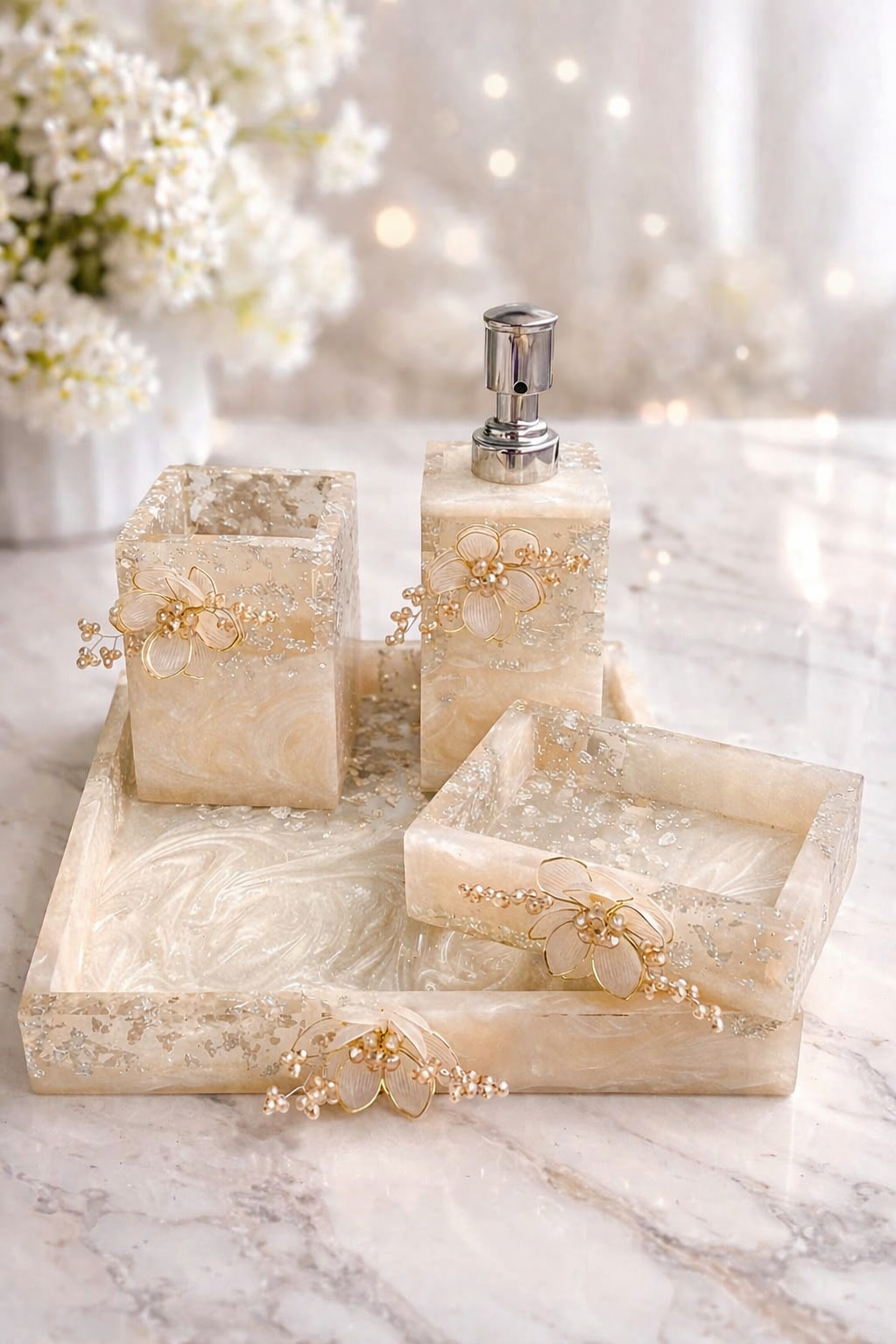 Luxury Resin Fully Washable Bathroom Set