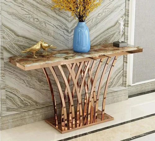 PC Home Decor | Stainless Steel Console Table