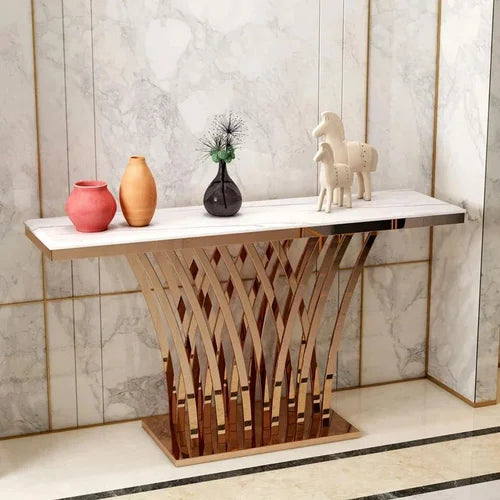 PC Home Decor | Stainless Steel Console Table