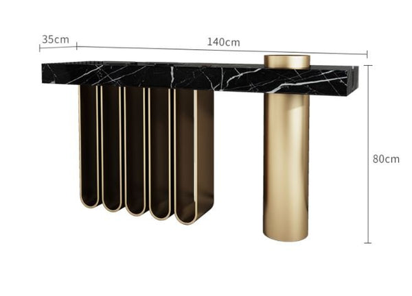 Elegant U Pattern Console Table In Bigger Size