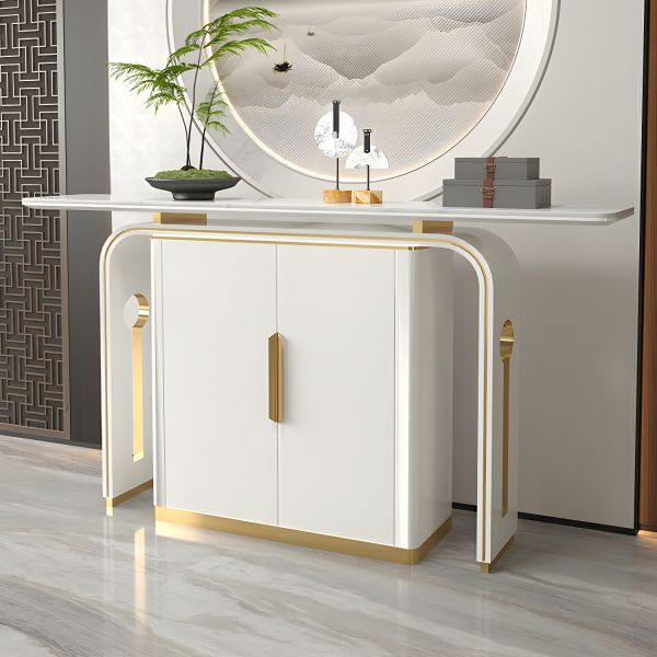 Modern Console Table , White