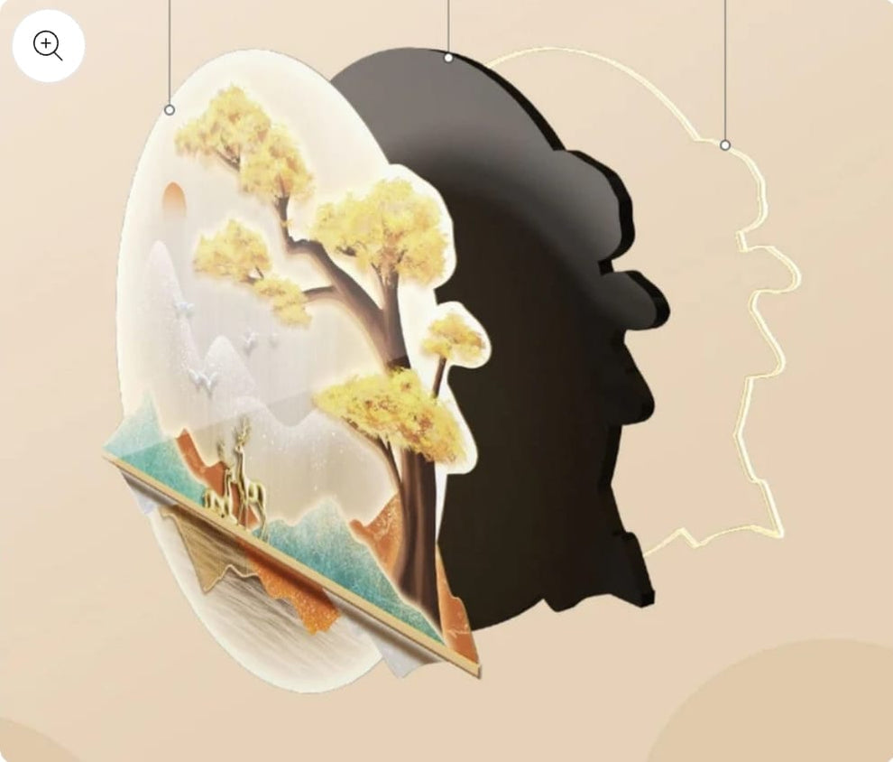 Vertical LED 3D Wall Decor