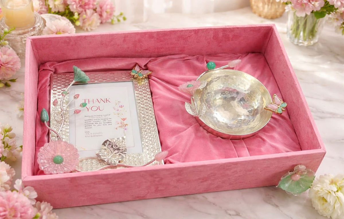 Beautiful Silver Plated Frame and Bowl Combo