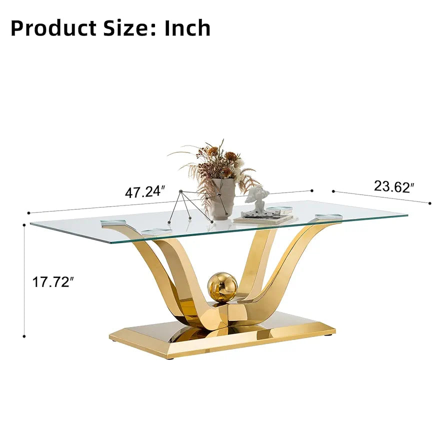 Exclusive Stainless Steel Centre Table, With PVD