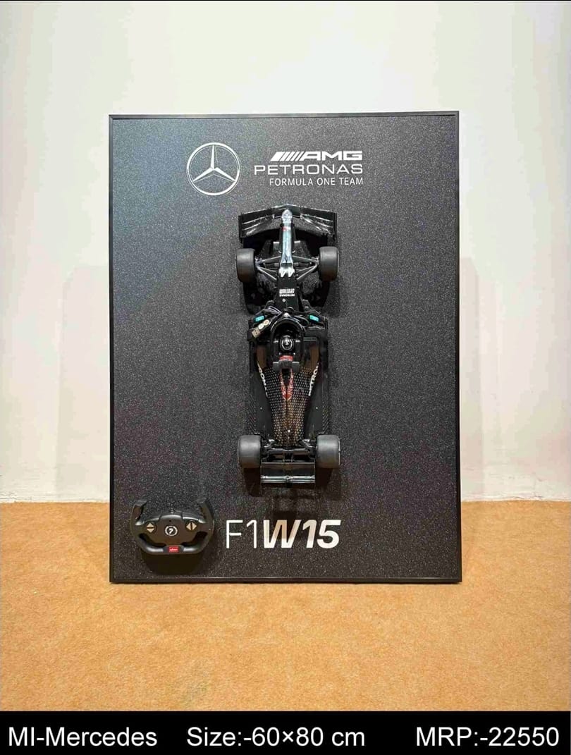 Premium 3D Racing Wall Decor with RC Car – Imported Edition