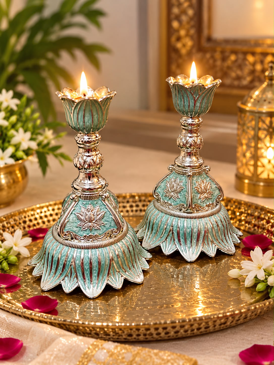 Candle Stand Pair