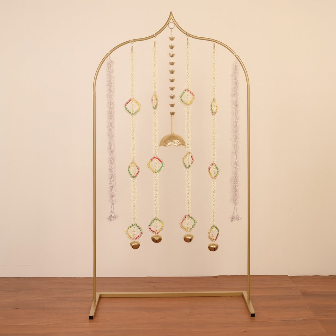 Pentagon Ganpati Backdrop Stand