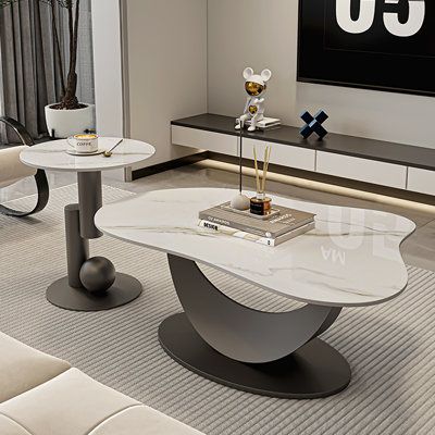 PVD Coated Metallic Centre Table