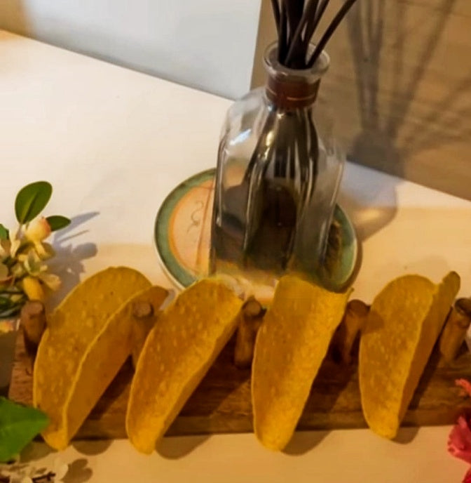 Taco|Paratha|Papad Stand Platter for Flavorful Presentations