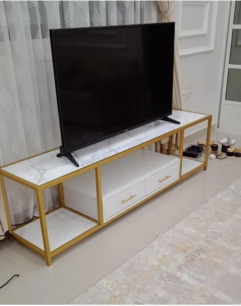 Elegant TV Cabinet | TV Stand | TV Unit With Two Drawers And Huge Space For Storage