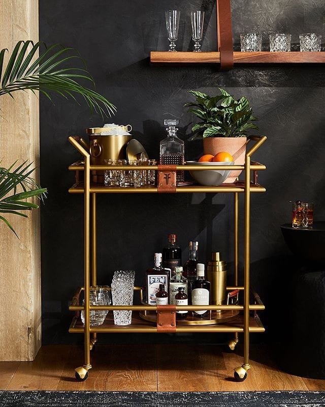 PC Home Decor| Rectangular Servering Trolly
