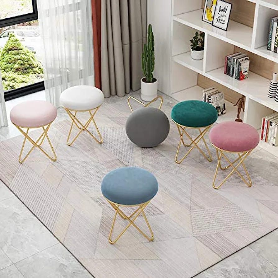 Ottoman Dressing Table Stool Buy Modern Minimal Makeup Stool For