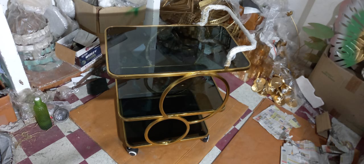 Bar Trolly 3 layer | Functional and Trendy Beverage Cart