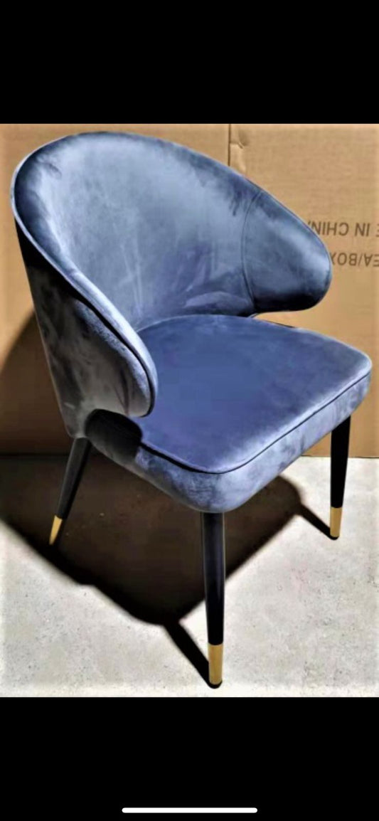 PC Home Decor | Set of 2 Metal Fila Chairs, Royal Blue