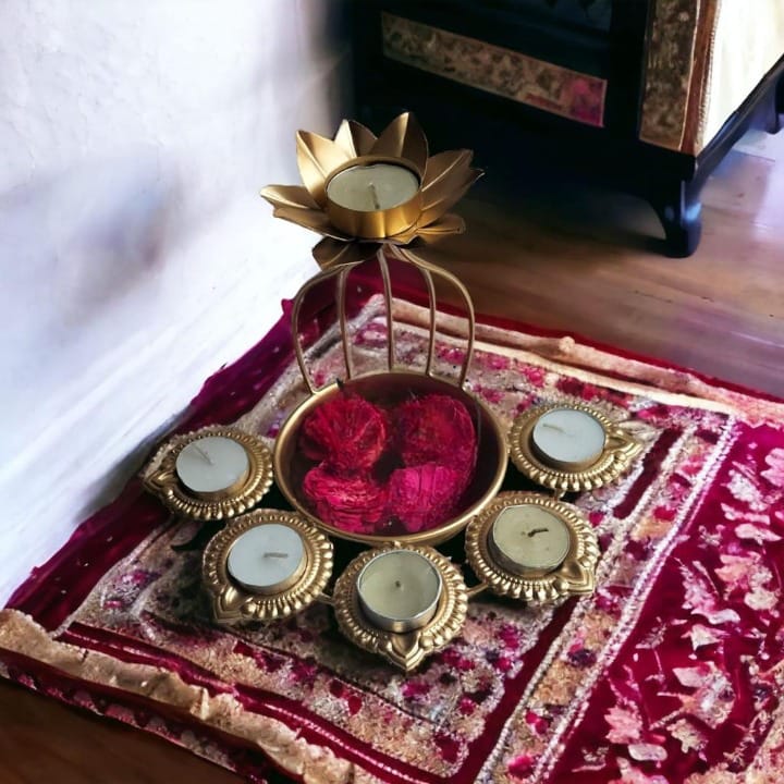 Designer Urli With T light Holder