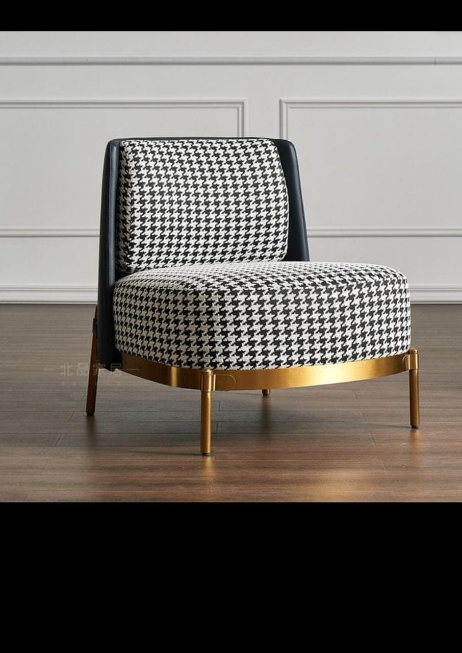 Sofa Arm Chair In Black and White