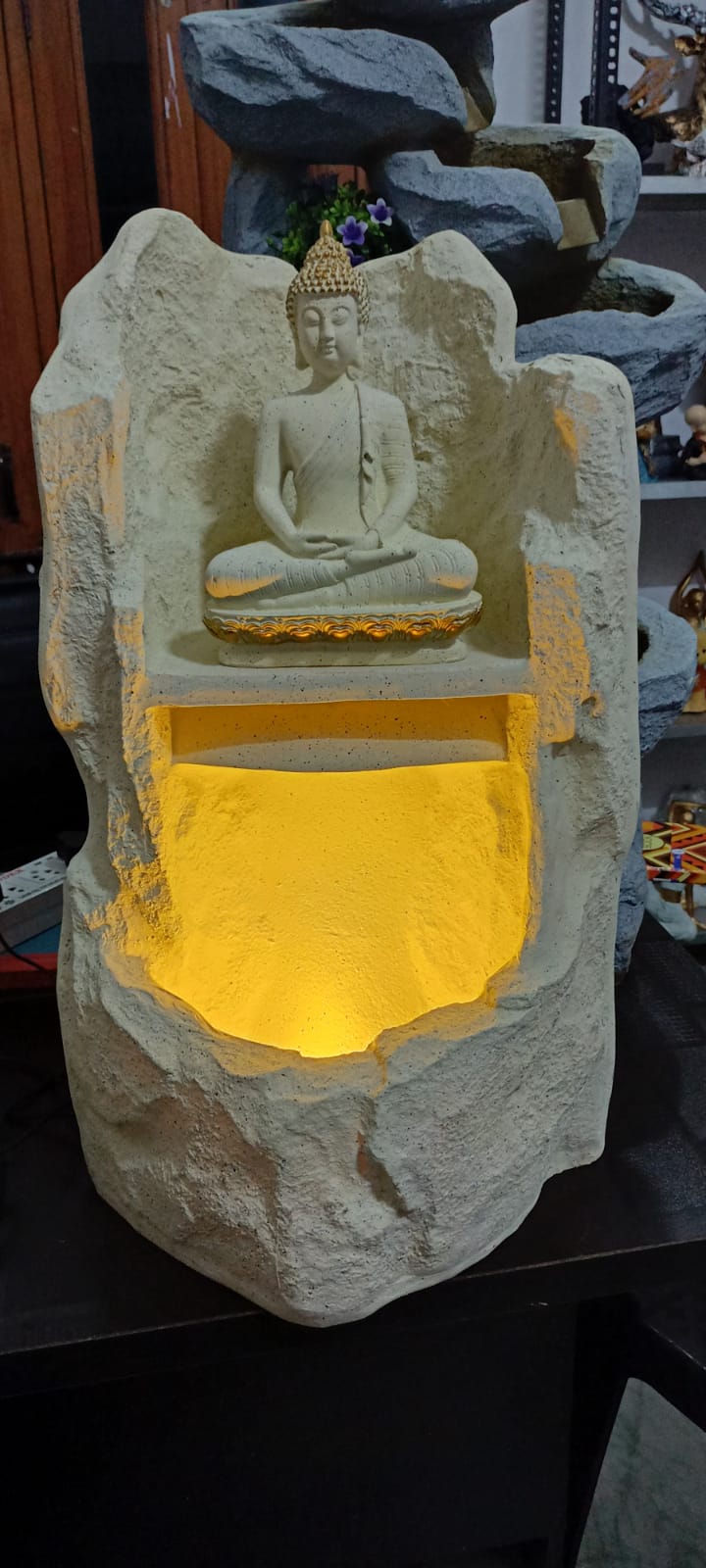 PC Home Decor | Buddha Fountain LED, White
