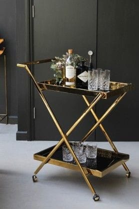 PC Home Decor | Two Layer Bar Trolly, Gold