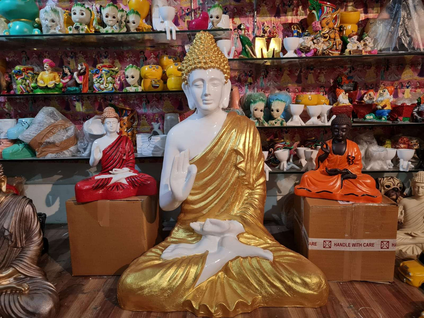 PC Home Decor | Sitting Buddha Combo Set