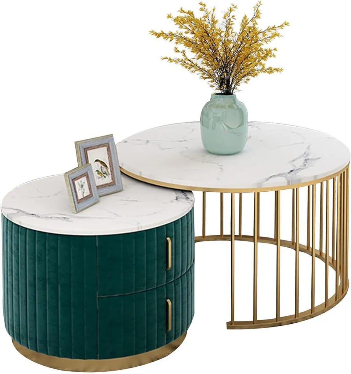 SS Nesting Exclusive Centre Table,Green