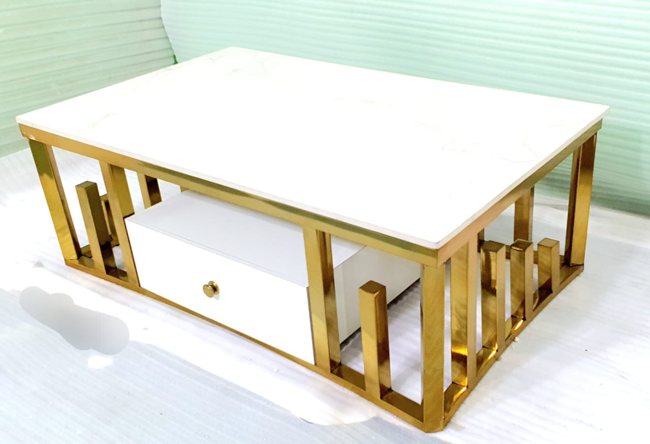 Stainless Steel Rectangular Centre Table For Leaving Room