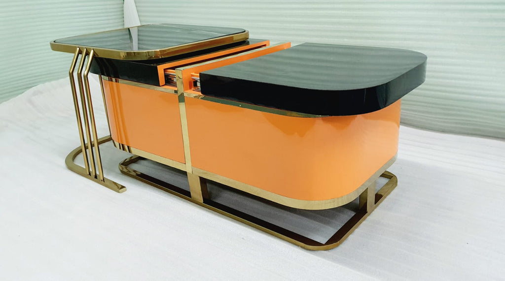 Stainless Steel Centre Table With Storage