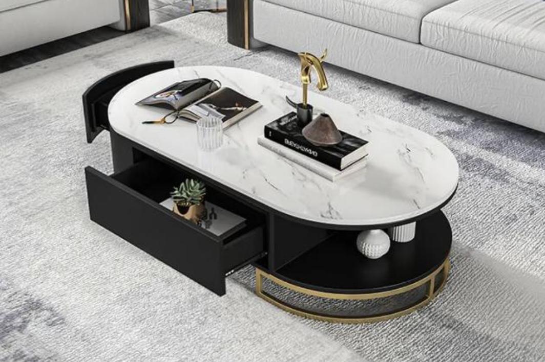 Buy Modern Oval Centre Table For Living Room – PC HOME DECOR