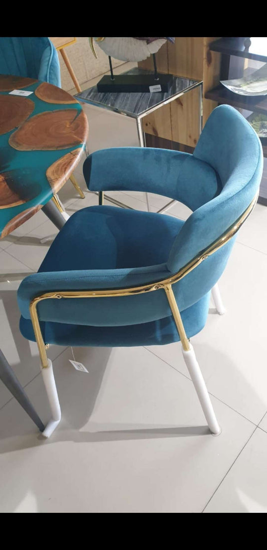 PC Home Decor | Set of 2 M5 Chairs , Gold and Blue