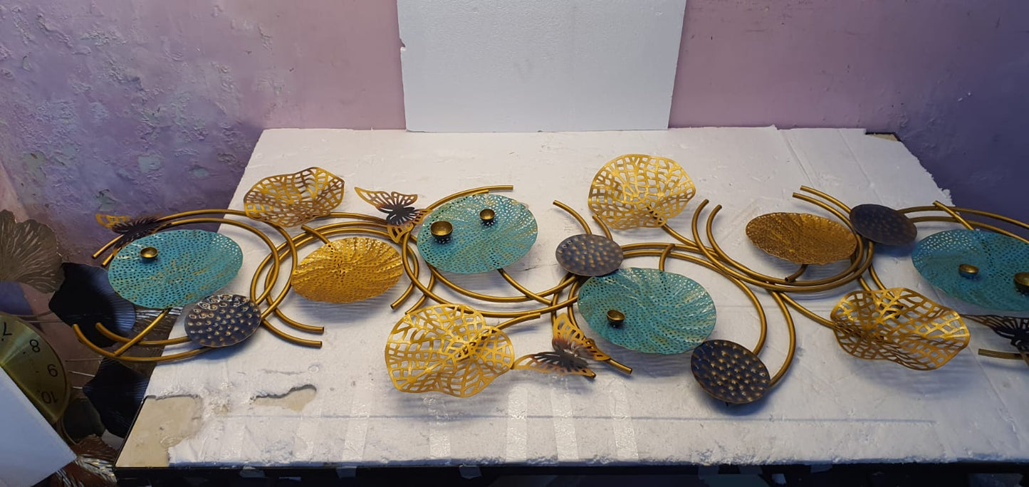Ethenic Multicolor Metallic Ring Wall Art