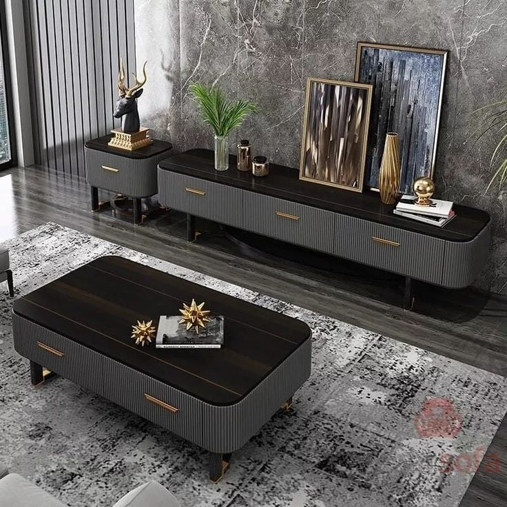 TV Cabinet With Side Table