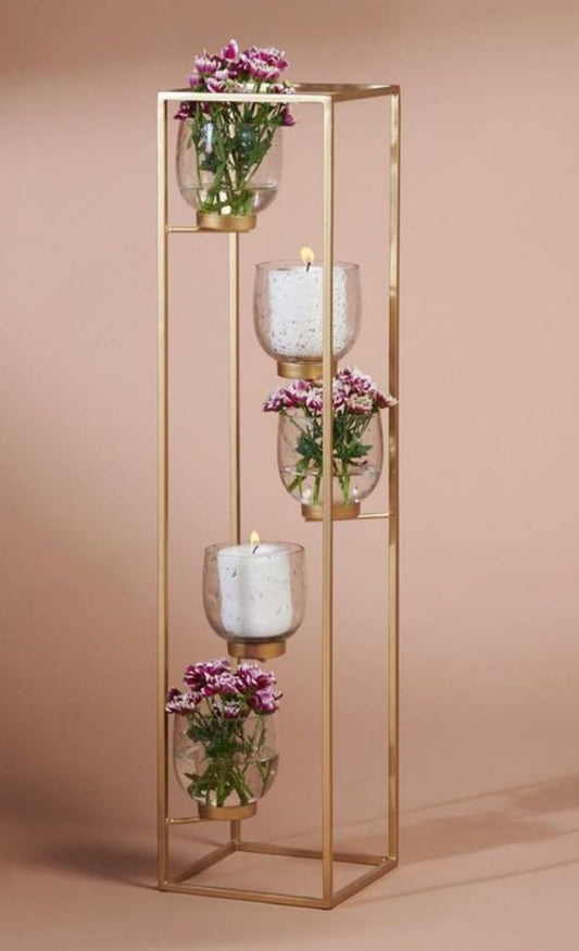 PC Home Decor | Metal Candle Holder, Gold