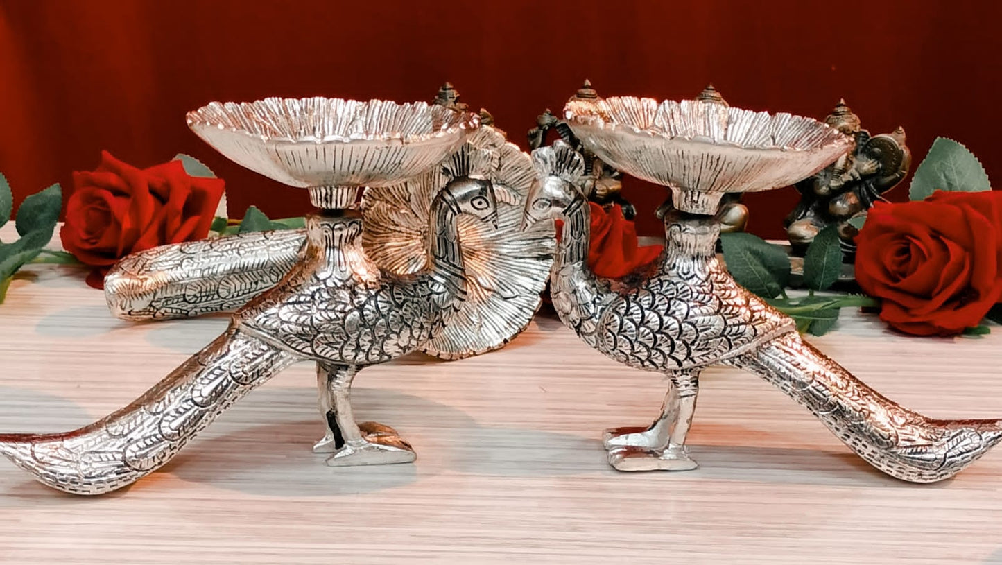 German Silver Dryfruit Bowl Set- Elegant Presentation