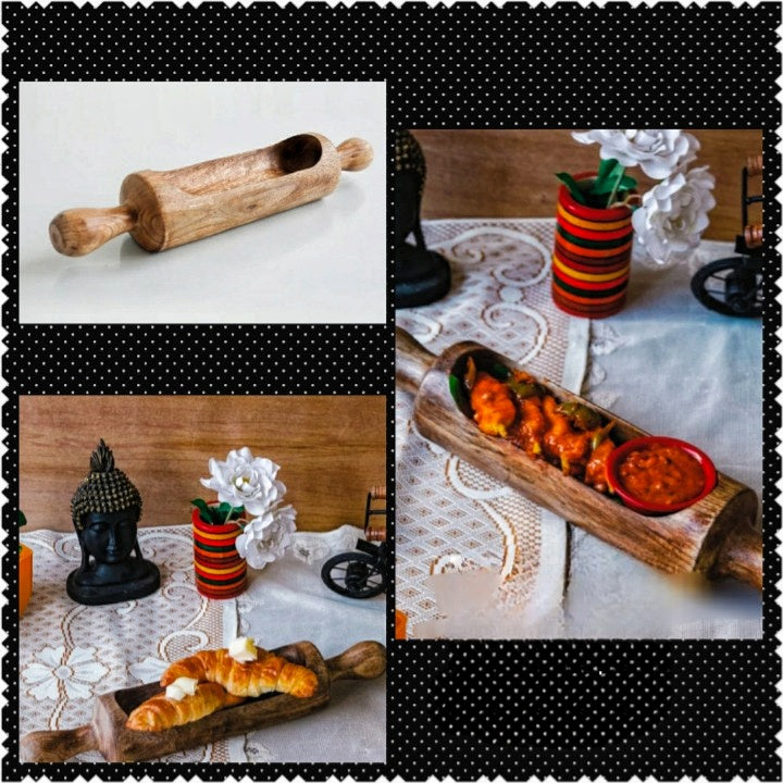 Balan Food Server Platter With Dip Bowl