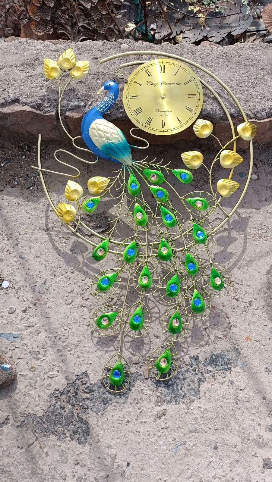 Peacock Wall Clock for Timeless Beauty