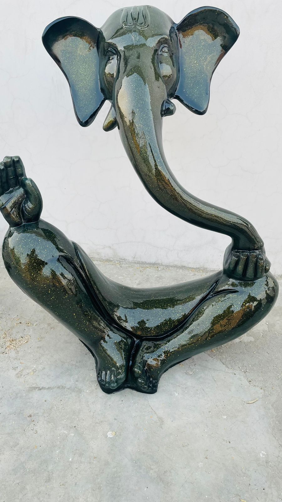 Fibre sitted Ganesha