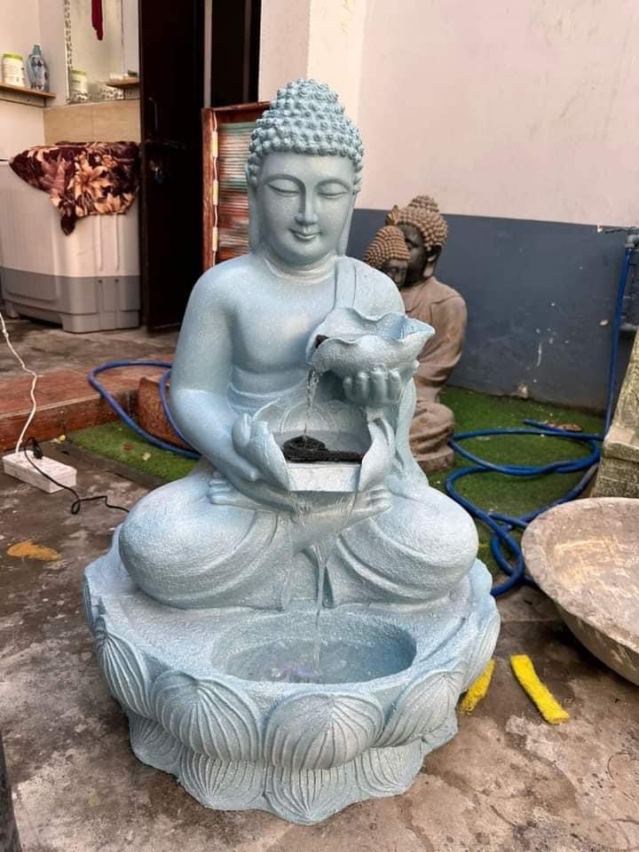 Double Bowl Lotus Buddha Fountain ( 2.5feet)